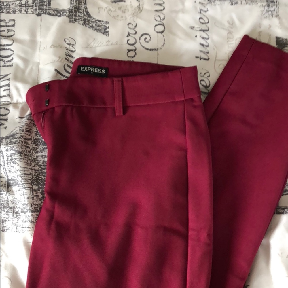 Burgundy Express slacks
